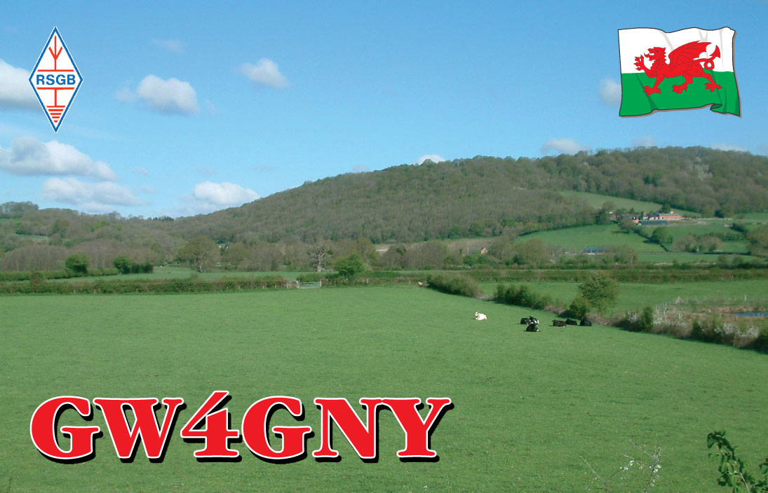 Example QSL card - QSL card design ideas - QSL card design example