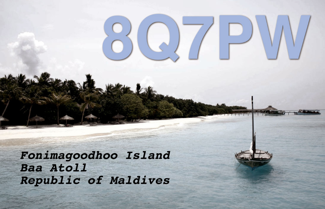 Example QSL card - QSL card design ideas - QSL card sample