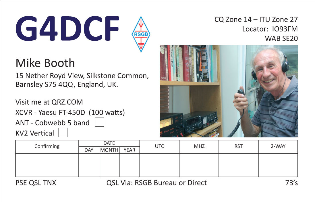 Radio Amateur Qsl Card Printers Uk Examples Of Printed Qsl Cards