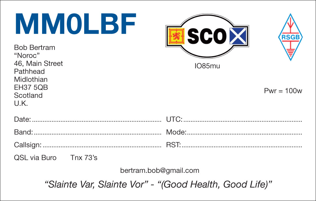 Radio Amateur Qsl Card Printers Uk Examples Of Printed Qsl Cards