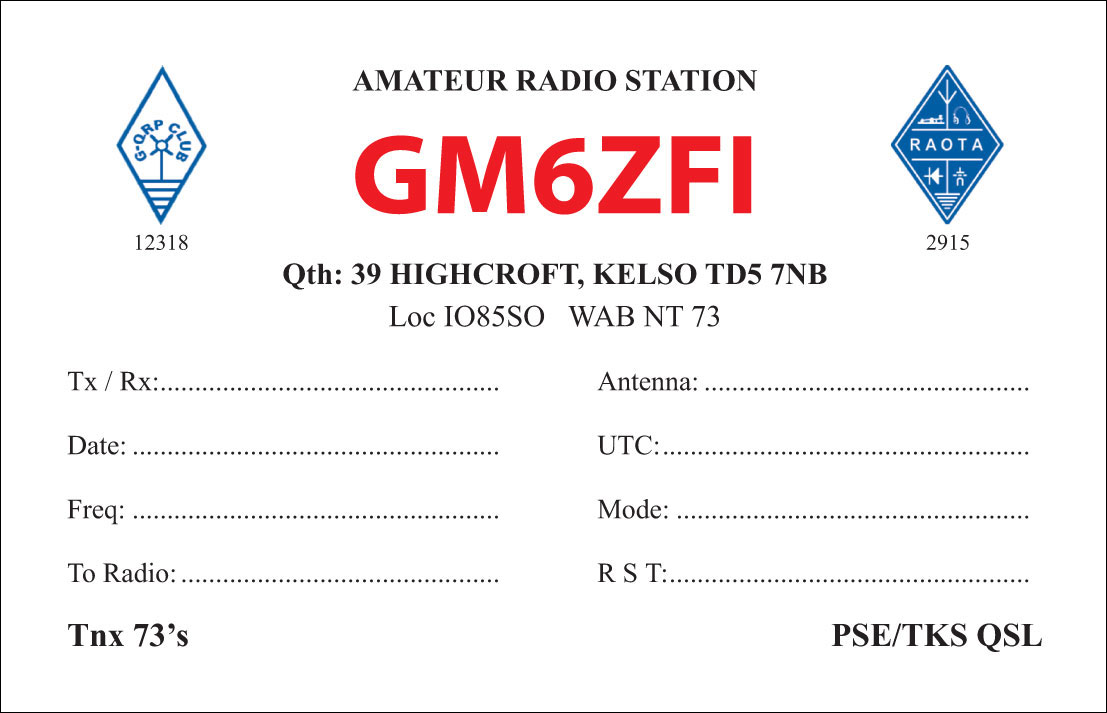 Radio Amateur Qsl Card Printers Uk Examples Of Printed Qsl Cards